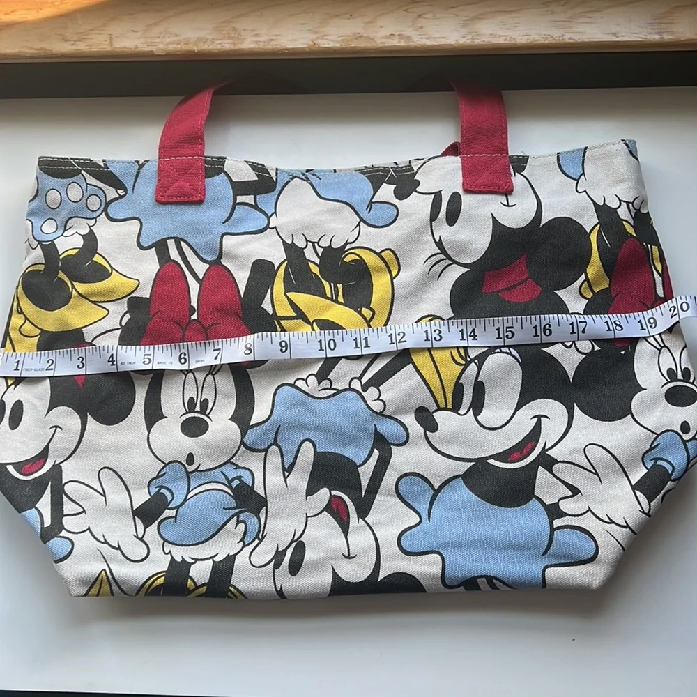 Disney Minnie Mouse canvas lined tote bag NWOT - Picture 5 of 6